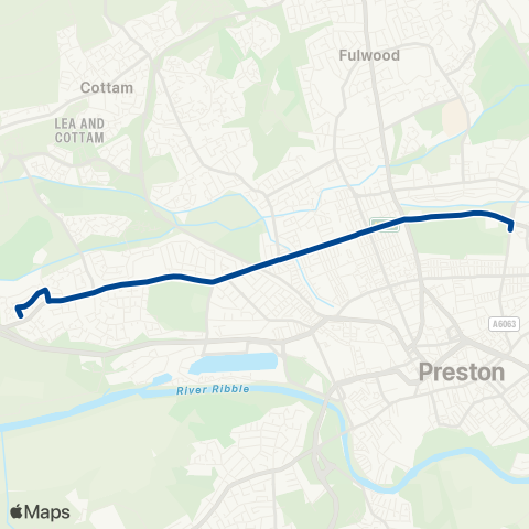 Preston Bus  map