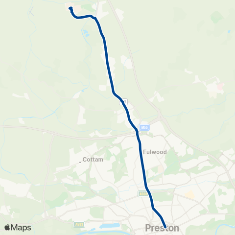 Preston Bus  map