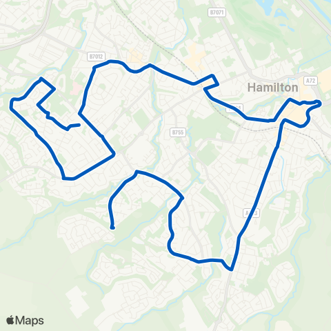 JMB Travel Turning Circle - Hillhouse Road map