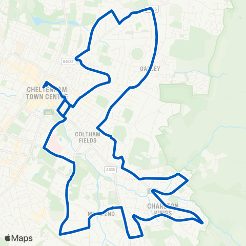 Pulhams Coaches  map