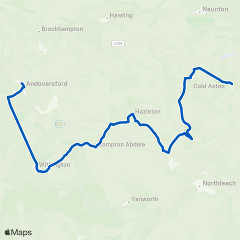 Pulhams Coaches  map