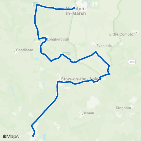 Pulhams Coaches  map