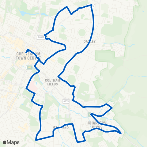 Pulhams Coaches  map