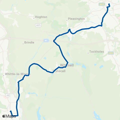 The Blackburn Bus Company  map