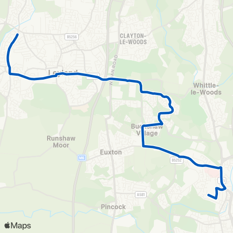 Tyrers Coaches  map