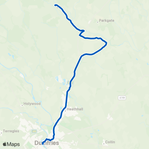 McCall's Coaches Post Office - Whitesands (Stance 1) map