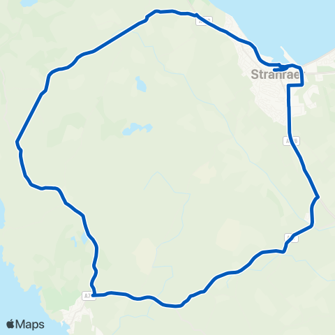 McCulloch's Coaches Cross - Port Rodie Ferry Terminal map