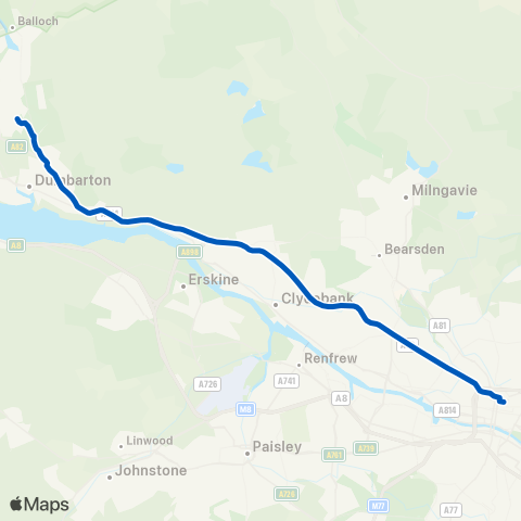 McColls Travel Belmont Road - Strathleven House map