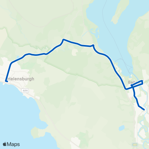 McColls Travel St Marys Sch - Helensburgh Railway Sta map