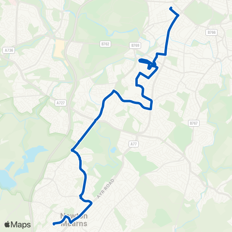 PVT Transfer Bemersyde Avenue - Quentin Street map