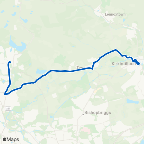 McColls Travel Kelvin Court - Milngavie Railway Station map