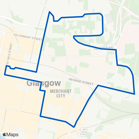 North Area Transport Association Glebe Court - Glebe Court map