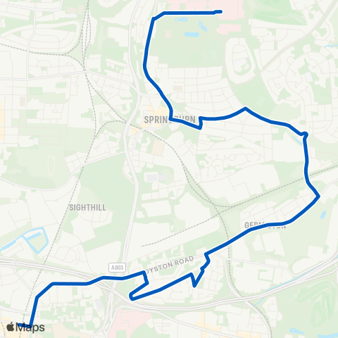 PVT Transfer Belmont Rd - Buchanan Bus Sta (Stance 39) map