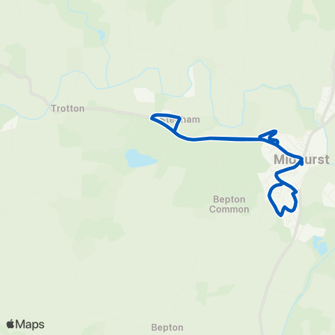 Midhurst Community Bus  map