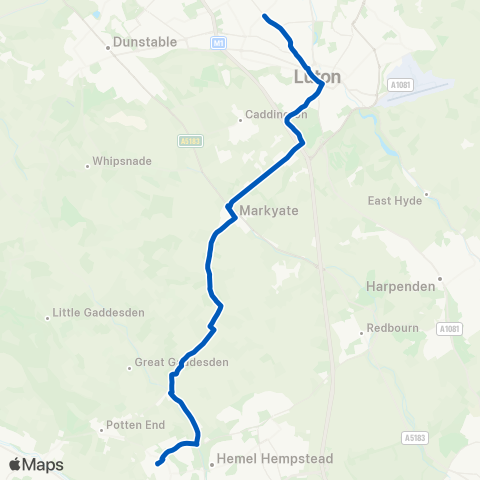 Marshalls Coaches  map