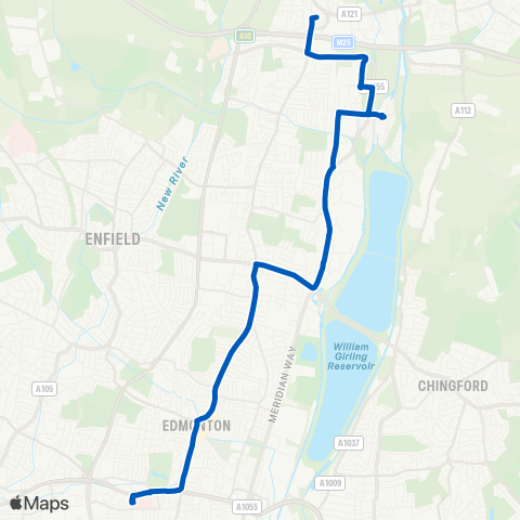 Metroline Travel  map