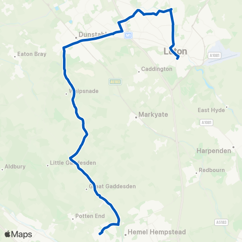 Marshalls Coaches  map