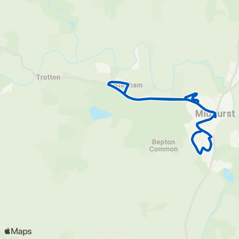 Midhurst Community Bus  map