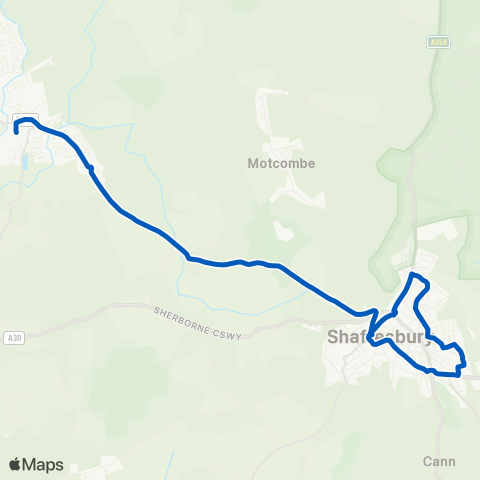 South West Coaches  map