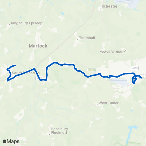 South West Coaches  map