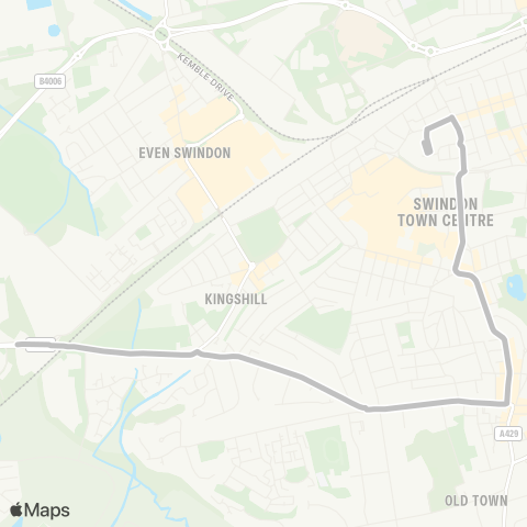 Swindon's Bus Company  map