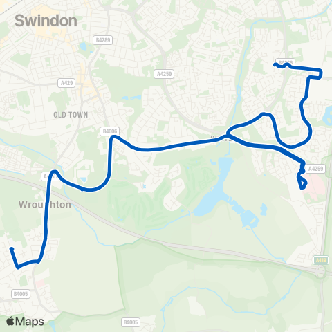 Swindon's Bus Company  map