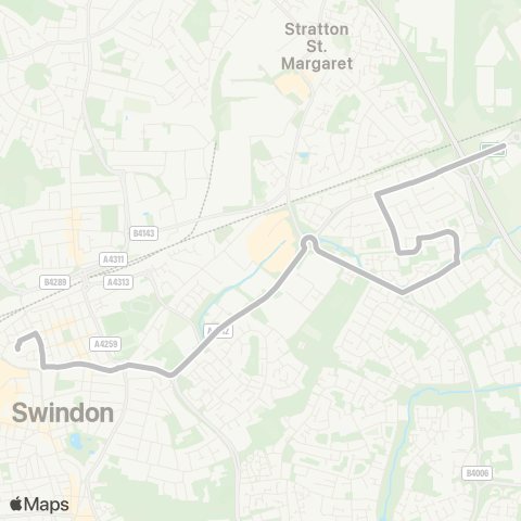 Swindon's Bus Company  map