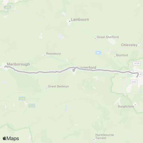 Swindon's Bus Company  map