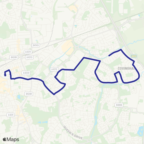 Swindon's Bus Company  map