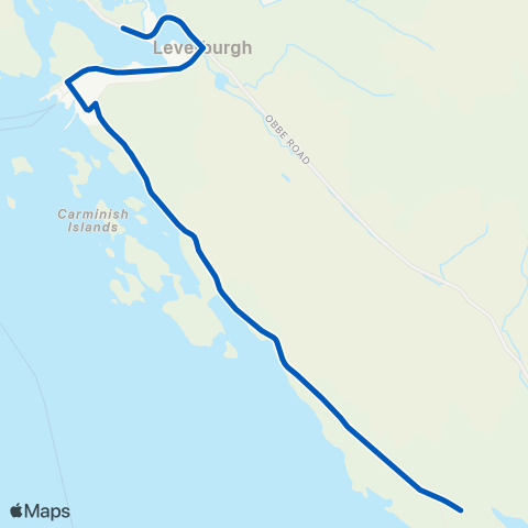 South Harris Coaches Ferry Terminal - Turning Point map