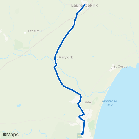 Short's Travel Farquhar Street - Montrose Railway Sta map