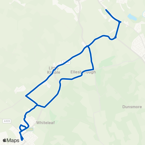 Risborough Area Community Bus  map