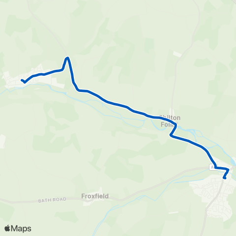 Ramsbury Community Bus  map