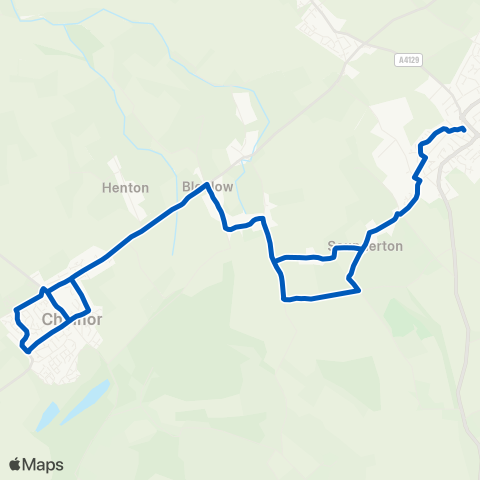 Risborough Area Community Bus  map