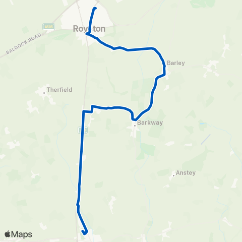 Richmonds Coaches  map