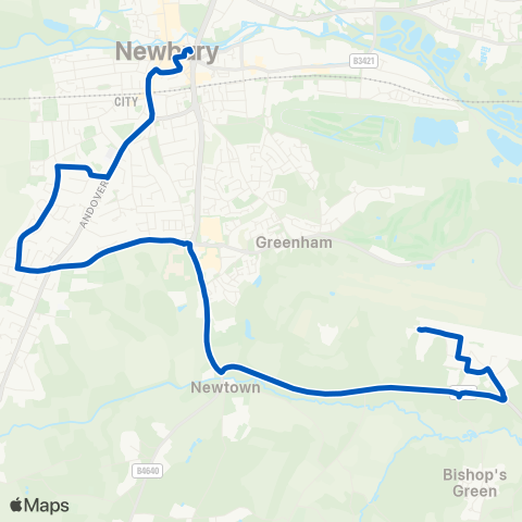 Newbury & District  map