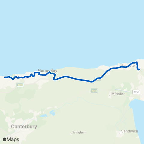 Regent Coaches  map