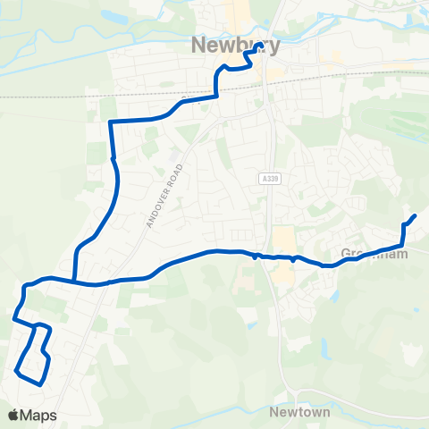 Newbury & District  map