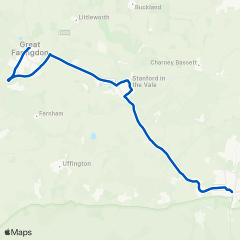 Pulhams Coaches  map