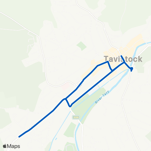 Tavistock Community Transport  map