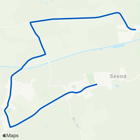 The Seend Shuttle  map