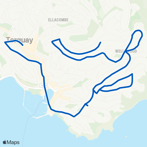 Torbay Buses  map