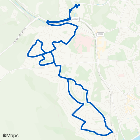 Torbay Buses  map