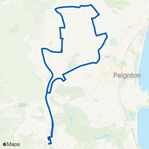 Torbay Buses  map