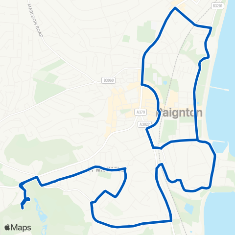 Torbay Buses  map