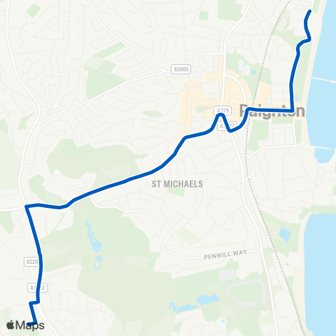 Torbay Buses  map