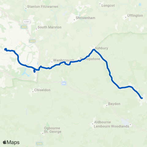 West Berkshire Council Transport Services  map