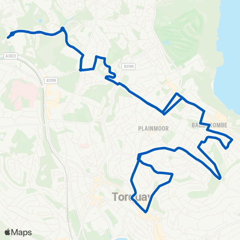 Torbay Buses  map