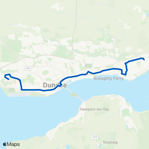 Xplore Dundee Inchcape Pl - Ninewells Hosp (Stance B) map