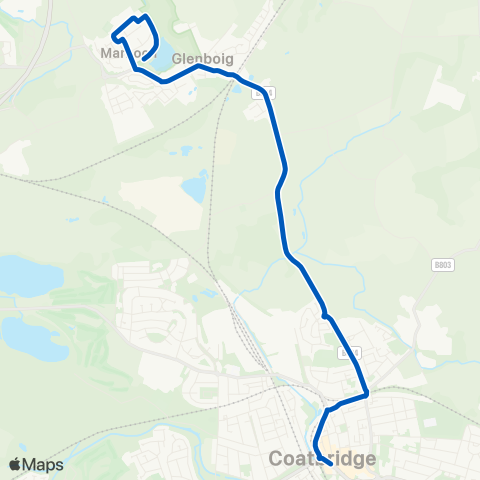 United Coaches Gainside Road - Bus Stance map